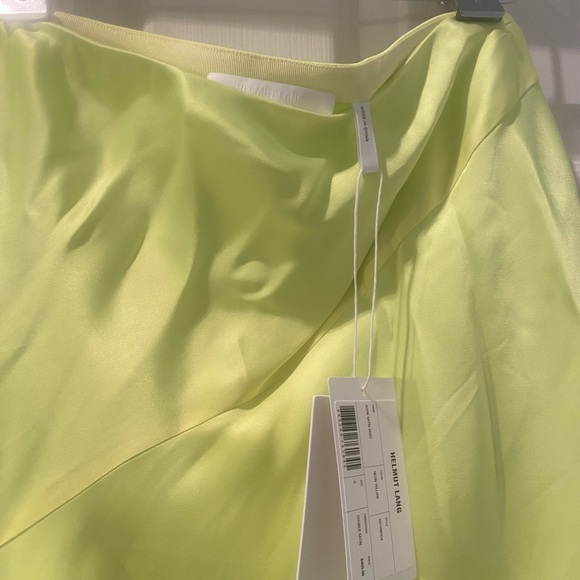 Helmut Lang Neon Yellow Midi Skirt - Picture 4 of 4